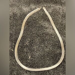 925 Sterling Silver Italy 5mm Herringbone Chain Necklace 19.5”  36.7g